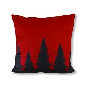 NWT 18 x 18 Cabin Mountain Rustic Throw Accent Pillow VIRAH BELLA Red Pines